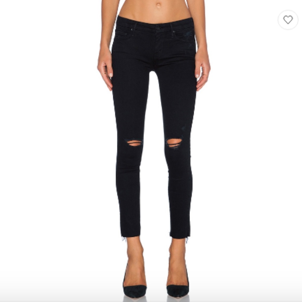 MOTHER denim Looker Ankle Fray Revolve
